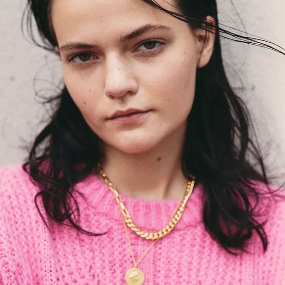 Madewell NWT Shiny Mixed Chain Choker Necklace - Picture 7 of 8